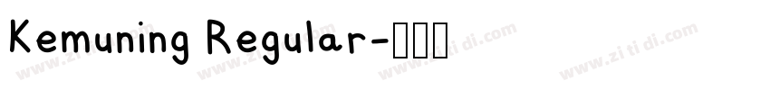 Kemuning Regular字体转换
